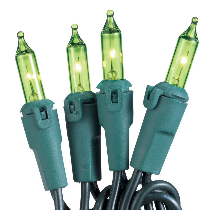 50-Light Chartreuse Bulb/Green Wire. 5.5" Centers. Case Pack (24 Sets) 1 50-Light Chartreuse Bulb/Green Wire. 5.5" Centers. Case Pack (24 Sets)