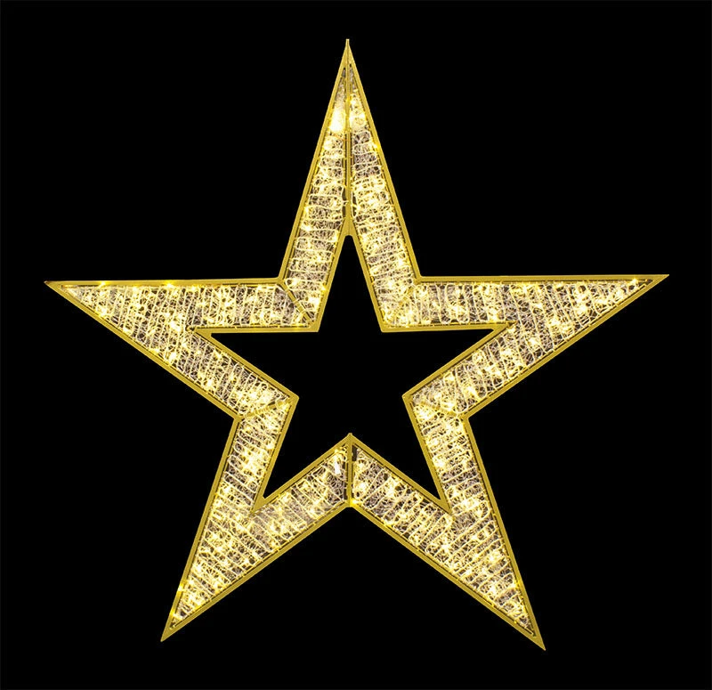 Giant 2D LED Lit Star - 4' & 6.5' 3 Giant 2D LED Lit Star - 4' & 6.5' - Image 3