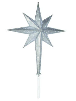 Giant Decorated Holly Tree 14 Giant Decorated Holly Tree -Commercial Christmas Supply 36in Moravian silver star topper