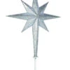 Silver Moravian LED Tree Top Star