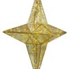 Illuminated Large Patterned Tree Top Star