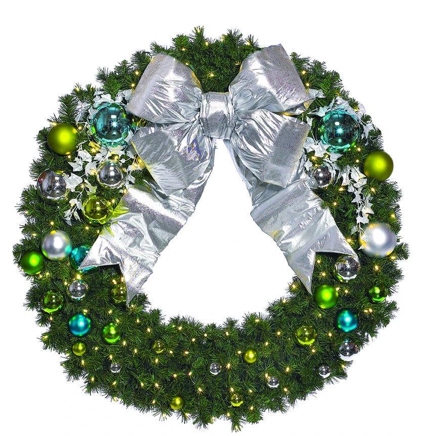 Coastal Decorated Commercial Wreath 1 Coastal Decorated Commercial Wreath