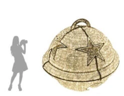 7.2' Giant LED Bell Ornament