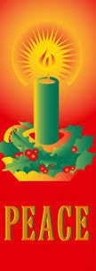 Peace Candle Light Pole Banner