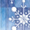 Paper Snowflake Light Pole Banner (Blue)