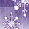 Paper Snowflake Light Pole Banner (Purple)