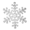 9" Clear Crystal Snowflake Ornament (Set Of 4)