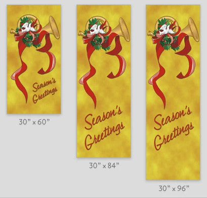 Gold French Horn Light Pole Banner 2 Gold French Horn Light Pole Banner - Image 2