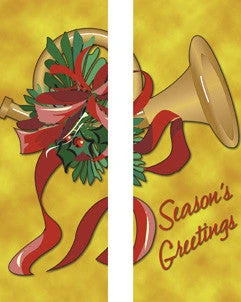 Gold French Horn Light Pole Banner (Double Set)