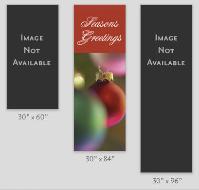 Seasons Greetings Ornaments Light Pole Banner 2 Seasons Greetings Ornaments Light Pole Banner - Image 2