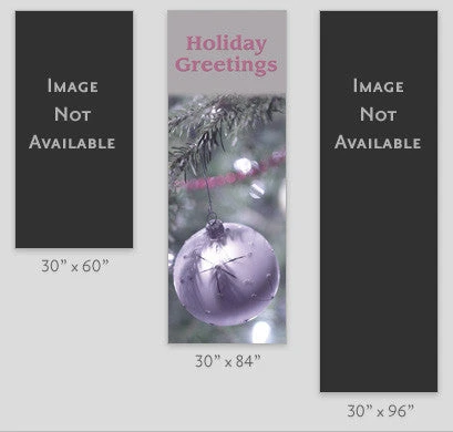 Holiday Greeting Silver Ornament Light Pole Banner 2 Holiday Greeting Silver Ornament Light Pole Banner - Image 2