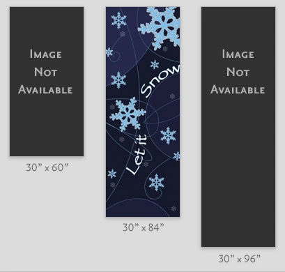 Let It Snow Light Pole Banner 2 Let It Snow Light Pole Banner - Image 2