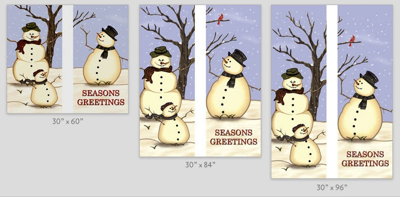 Snow Family Light Pole Banner (Double Set) 2 Snow Family Light Pole Banner (Double Set) - Image 2