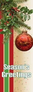 Commercial Christmas Supply 13 Seasonal Spray With Ornament Light Pole Banner