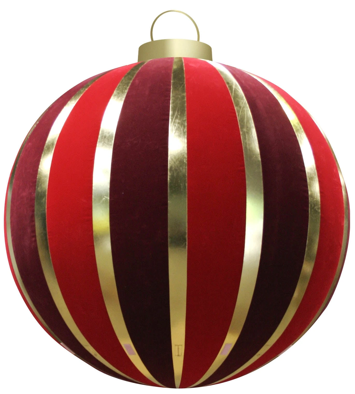 Giant Striped Round Inflatable Ornaments - 2 Sizes 1 Giant Striped Round Inflatable Ornaments - 2 Sizes