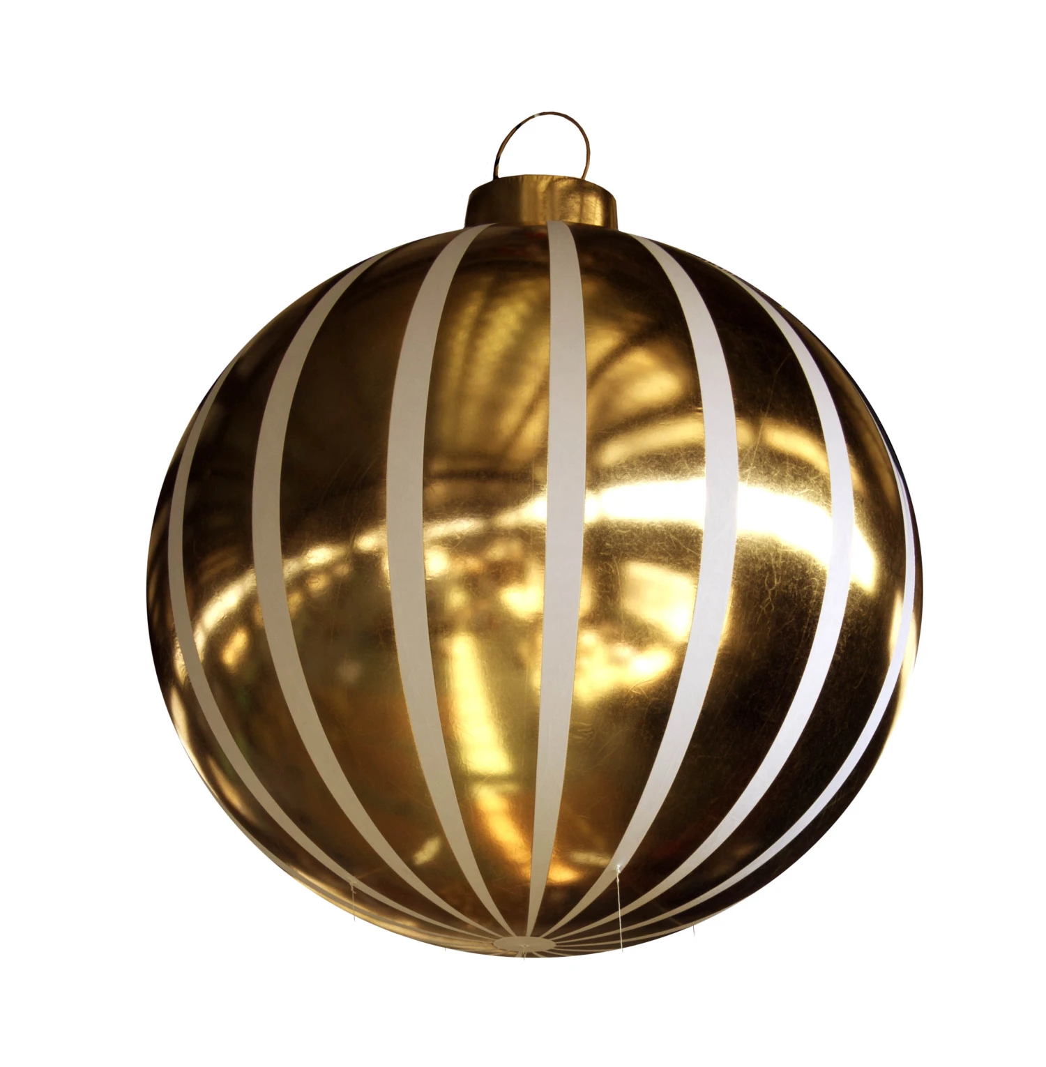 Giant Striped Round Inflatable Ornaments - 2 Sizes 3 Giant Striped Round Inflatable Ornaments - 2 Sizes - Image 3