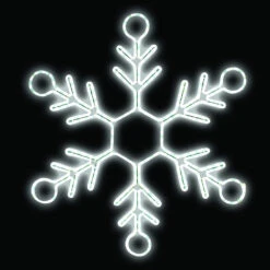 LED Ropelight Bubble Snowflake - 40", 50", 80"