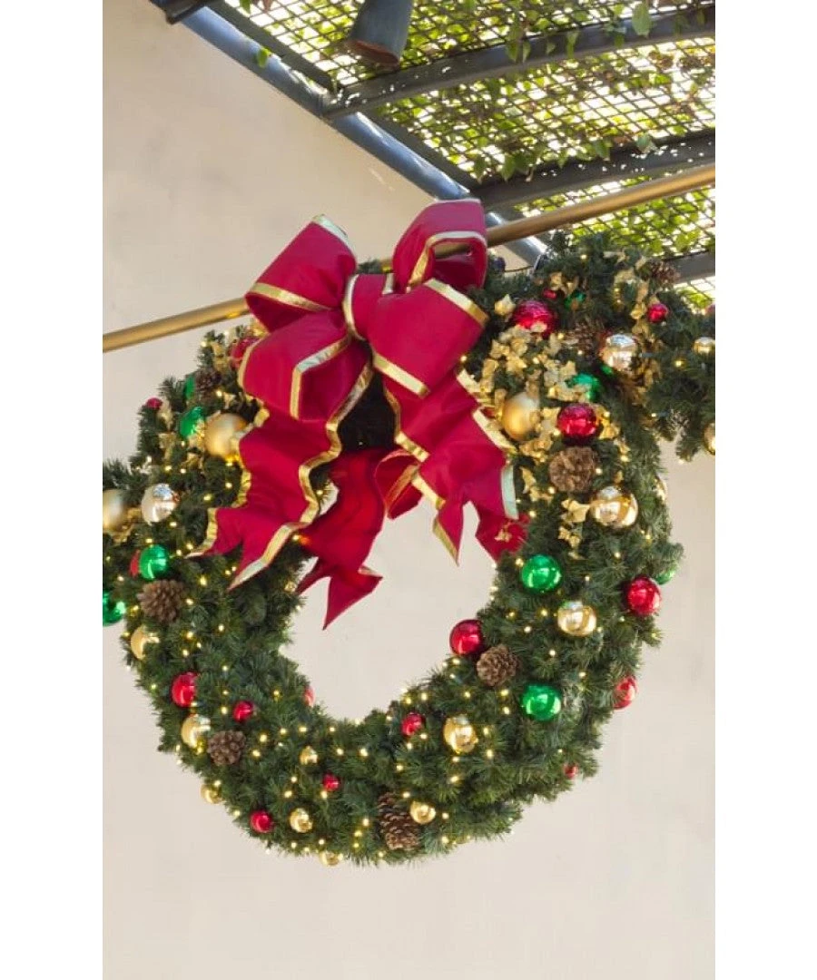 Classic Decorated Commercial Wreath 2 Classic Decorated Commercial Wreath - Image 2