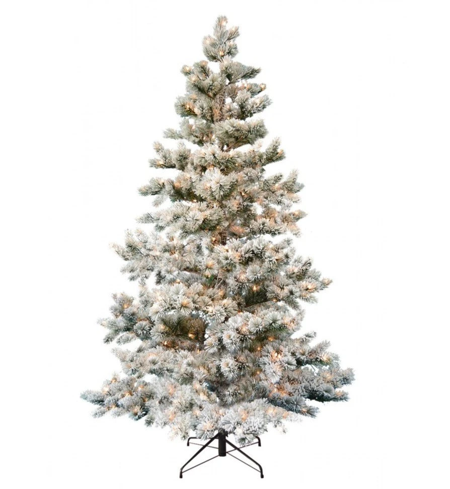 Indoor Commercial Snow Flocked Tree 1 Indoor Commercial Snow Flocked Tree