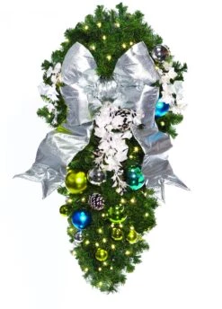 Decorated 4' Coastal Spray With 18" Red Bow