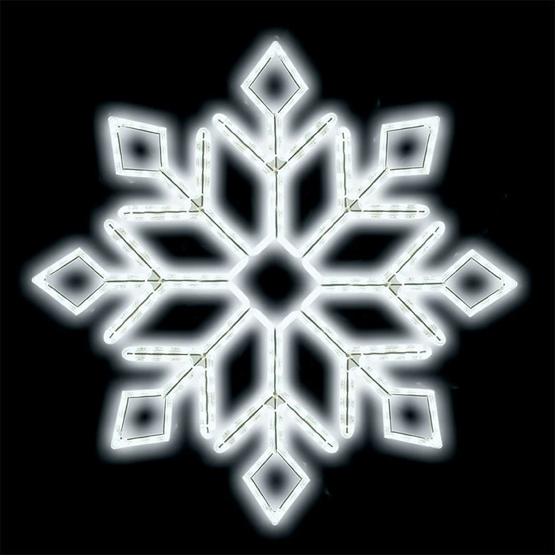 24" LED Ropelight Diamond Snowflake 1 24" LED Ropelight Diamond Snowflake