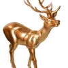 Elegant Sculptured Reindeer - Gold Or White