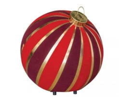 Floor Display Giant Striped Round Inflatable Ornaments - 2 Sizes