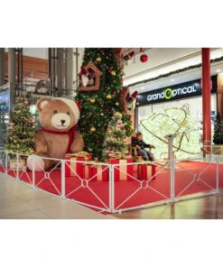 9.8' Inflatable Teddy Bear 7 9.8' Inflatable Teddy Bear -Commercial Christmas Supply GiantTeddyBearMallSantaSetdisplay