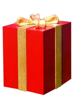 48" Fiberglass Gift Box With Bow