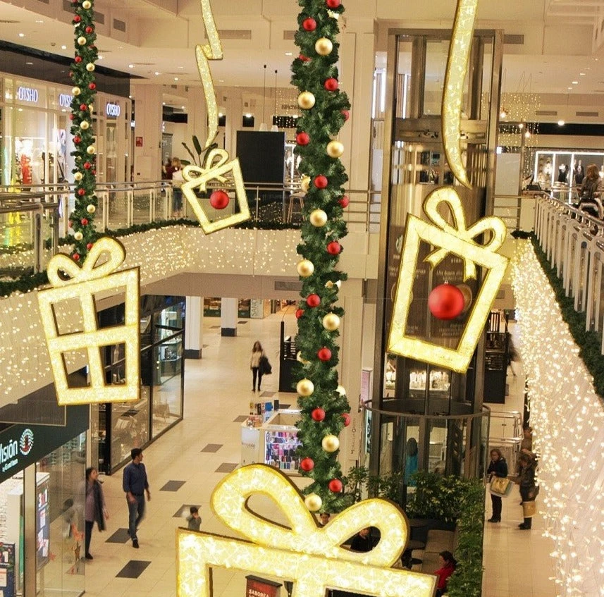 4.4' LED Lit 2D Gift Box 2 4.4' LED Lit 2D Gift Box - Image 2