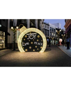 11' Giant Walk Through Ornament 10 11' Giant Walk Through Ornament -Commercial Christmas Supply HolidayOutdoorPhotoBackdropGiantOrnament