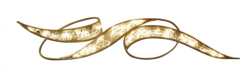 8' LED Lit Hanging Ribbon Scroll Accent Decor 2 8' LED Lit Hanging Ribbon Scroll Accent Decor - Image 2