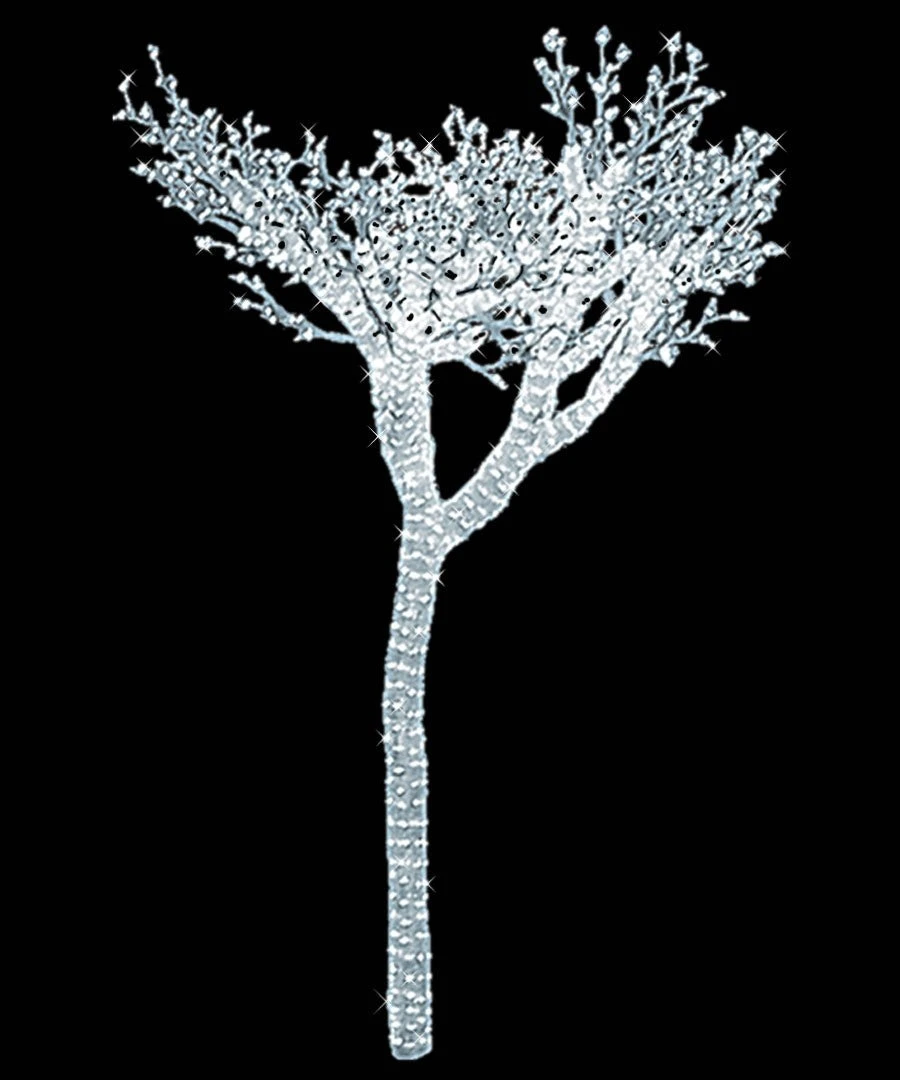 8' LED Lit Acrylic Acacia Tree Sculpture 1 8' LED Lit Acrylic Acacia Tree Sculpture