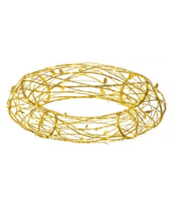 6.6' LED Leavesden Vine Wreath 5 6.6' LED Leavesden Vine Wreath -Commercial Christmas Supply LeavesdenLitVineWreathSideView