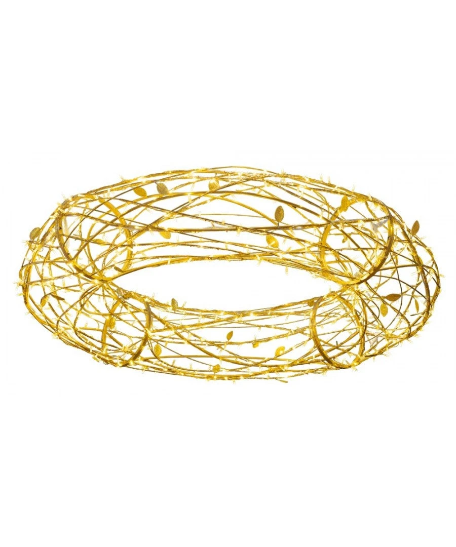 6.6' LED Leavesden Vine Wreath 3 6.6' LED Leavesden Vine Wreath - Image 3