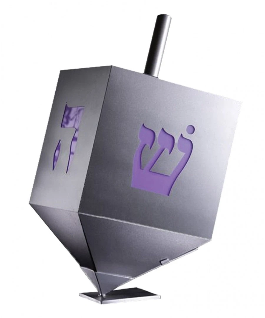 3' RGB Lit Dreidel 1 3' RGB Lit Dreidel
