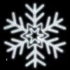 LED Ropelight Radiant Snowflake - 30", 40", 50"