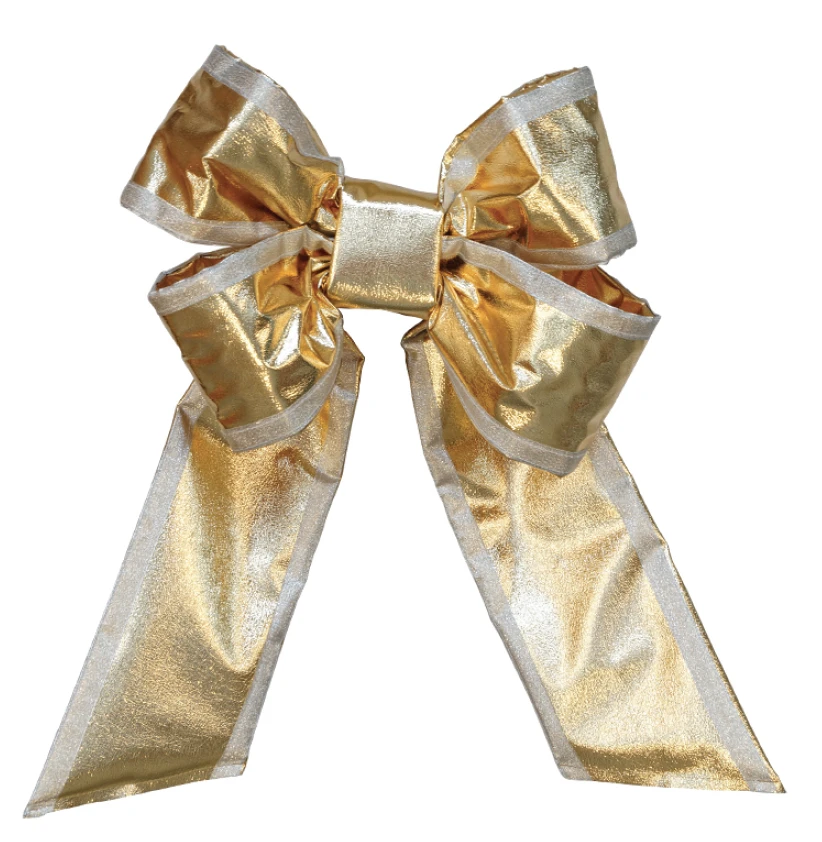 Premium Gold Mylar Bow - Multiple Options 1 Premium Gold Mylar Bow - Multiple Options