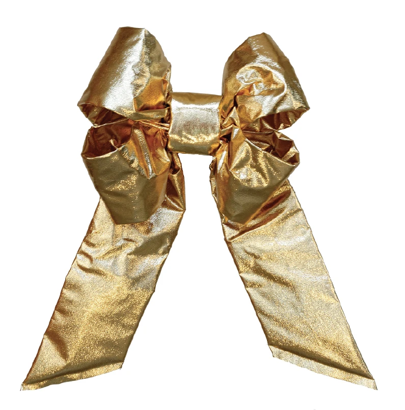 Premium Gold Mylar Bow - Multiple Options 2 Premium Gold Mylar Bow - Multiple Options - Image 2