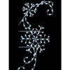 8' LED Bulb Winter Snowflake Scroll Pole Mount