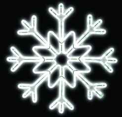 28" LED Ropelight Star Snowflake