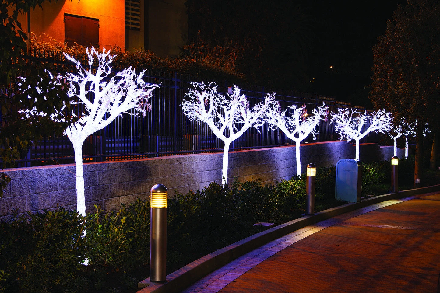 8' LED Lit Acrylic Acacia Tree Sculpture 2 8' LED Lit Acrylic Acacia Tree Sculpture - Image 2