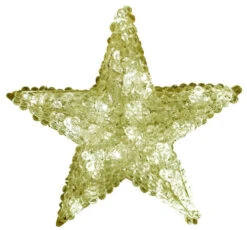 Crystal Star Tree Topper - Warm White LED Lights