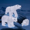 Illuminated Polar Bear Family (3 Pieces)