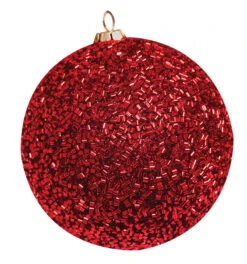 Beaded Commercial Ornaments -Commercial Christmas Supply beaded ornament red