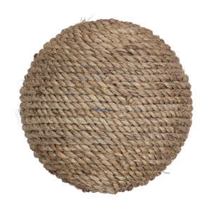 Burlap Round Ornament (Set Of 6) 1 Burlap Round Ornament (Set Of 6)