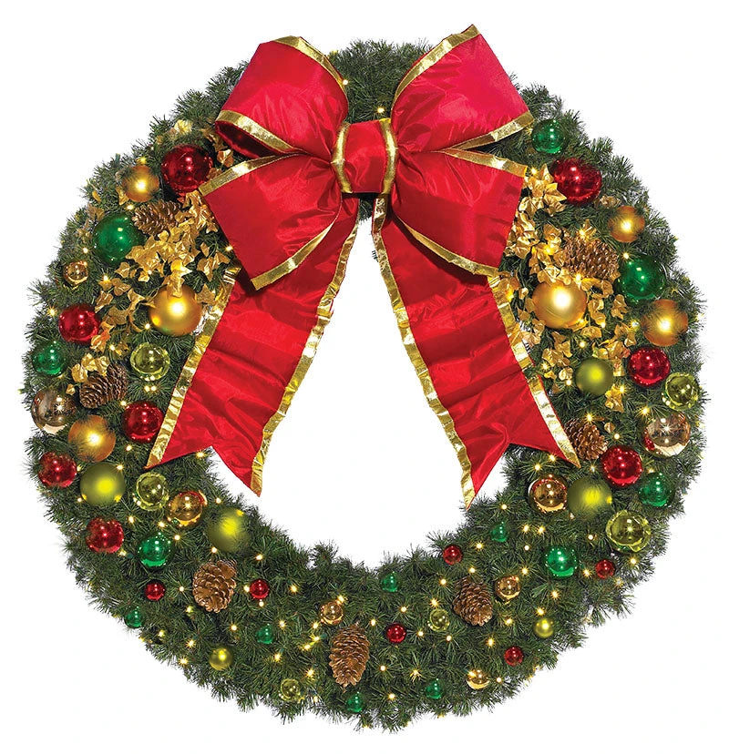 Classic Decorated Commercial Wreath 1 Classic Decorated Commercial Wreath