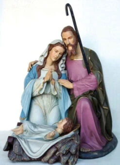 Life Size Fiberglass Nativity Family