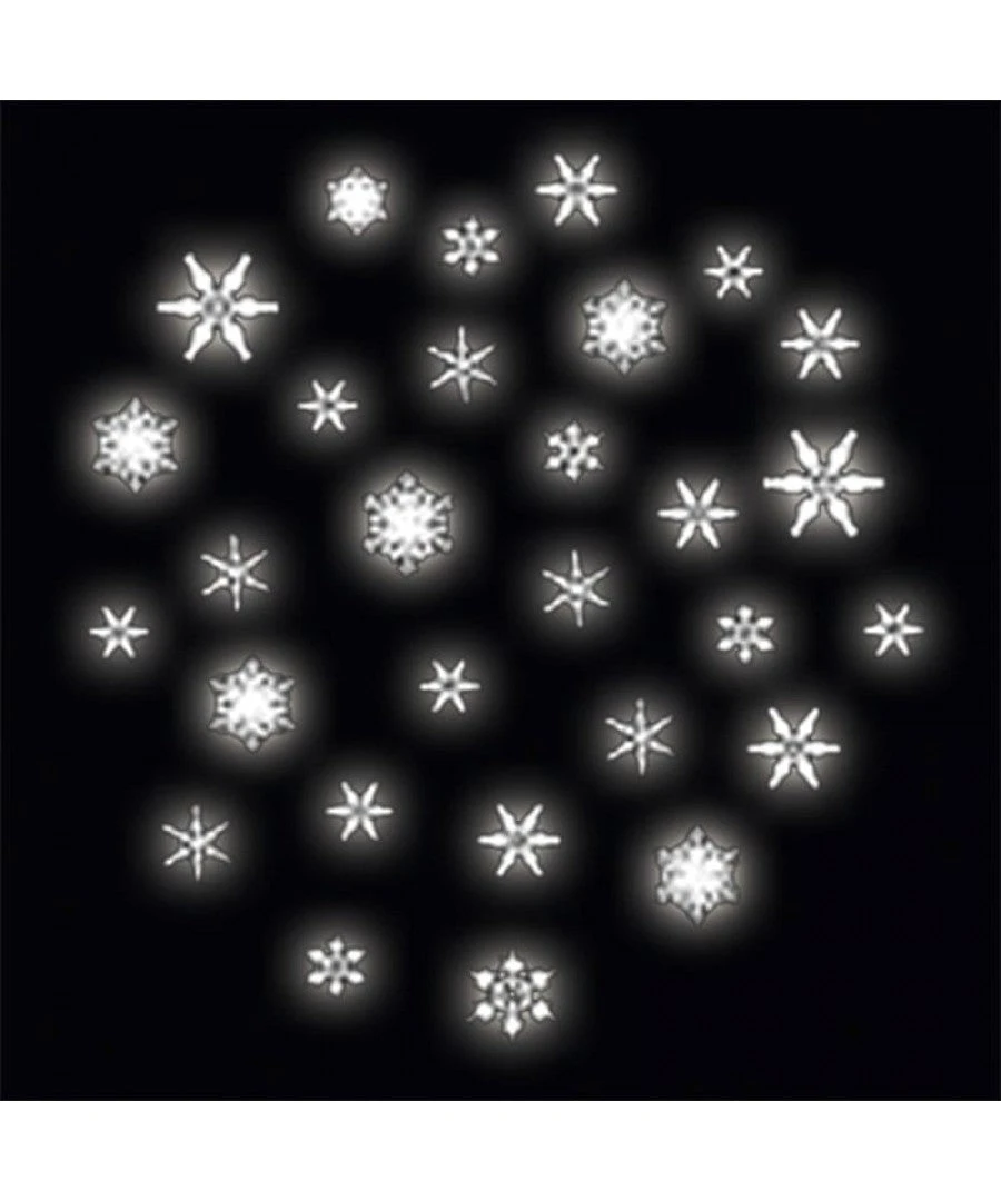 Glass Delicate Snowfall Gobo 1 Glass Delicate Snowfall Gobo