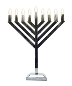 18" Or 24" LED Chrome Menorah